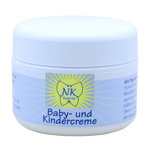 Baby- und Kindercreme mit Pappelknospen